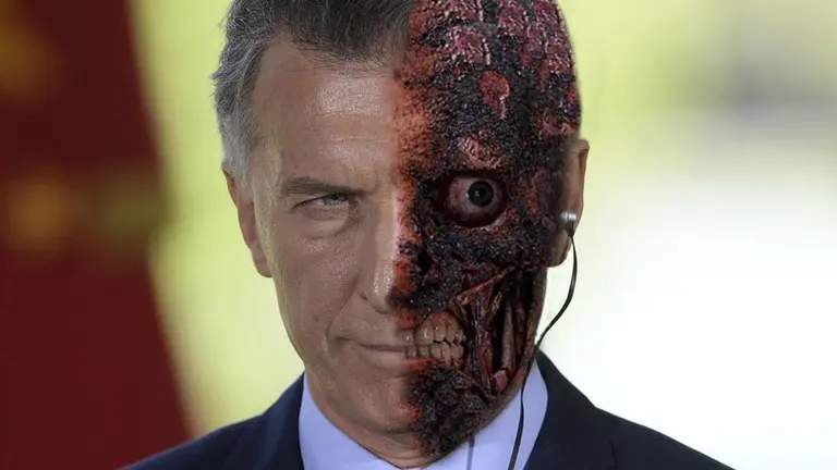 Macri citó a "Dos caras", villano de la saga de Batman, y estallaron los memes