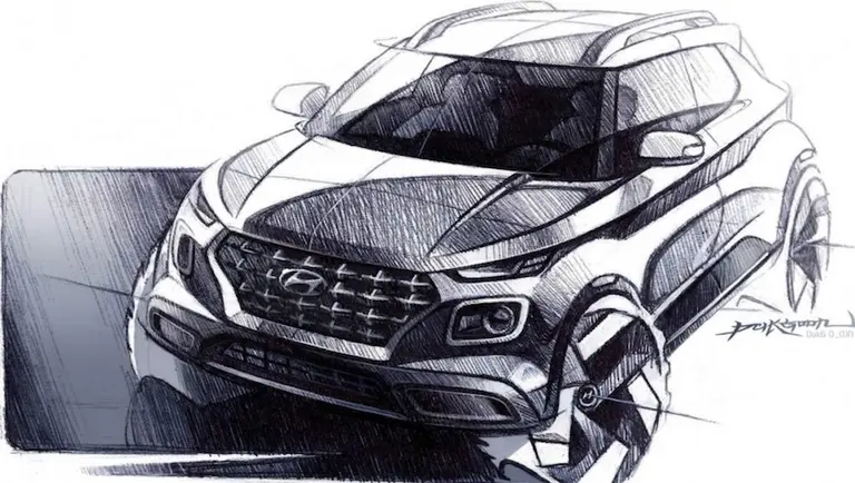 Hyundai Venue: primeros bocetos del nuevo SUV compacto
