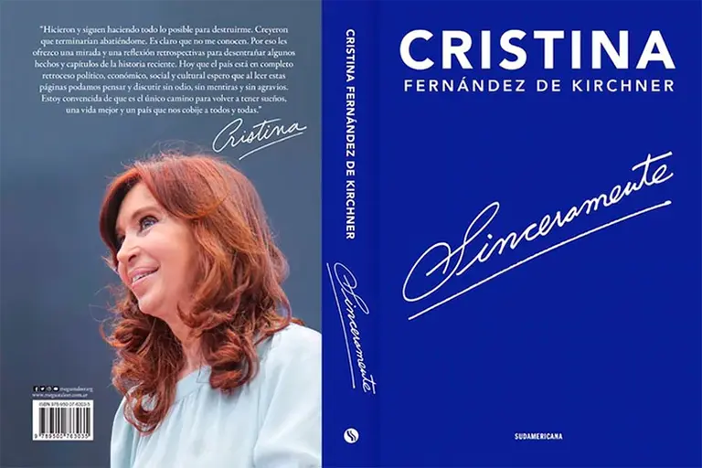 "Sinceramente": el libro de Cristina Kirchner es el éxito del momento en Amazon