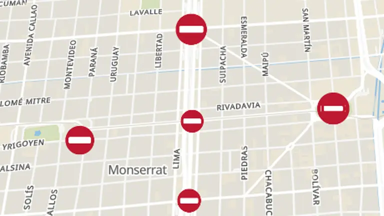 El mapa de cortes y marchas por el paro nacional de Moyano y las CTA