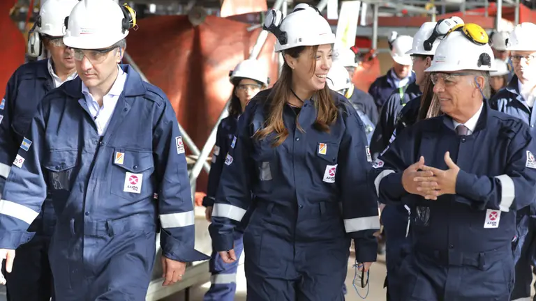 Marcos Bulgheroni, María Eugenia Vidal y Alejandro Bulgheroni.