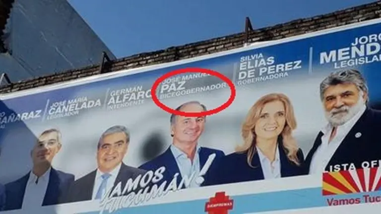Increíble error ortográfico en el cartel de campaña de un candidato a gobernador