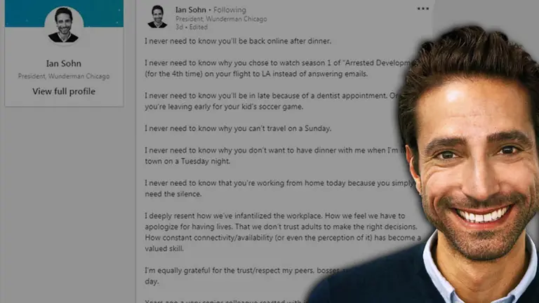 CEO pidió a sus empleados que no se disculpen por tener una vida personal y se volvió viral en LinkedIn