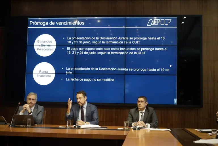 La AFIP prorroga Ganancias, Bienes Personales y Renta Financiera