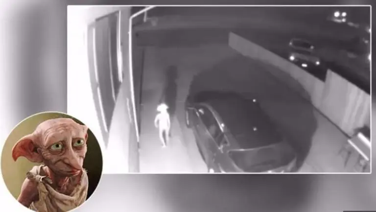 ¡Aterrador!: Cámara capta a un ser extraño parecido al duende de Harry Potter