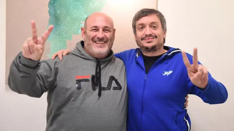 Santiago Cúneo compartió una foto con Máximo Kirchner y estallaron las redes