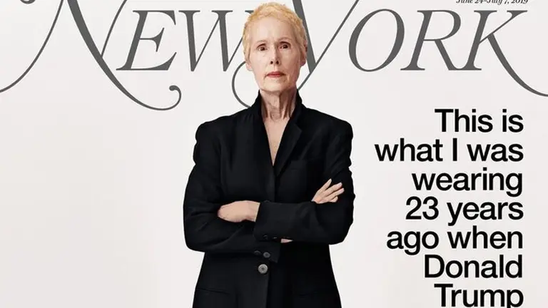 La portada de "New York Magazine" con el testimonio de E. Jean Carroll.