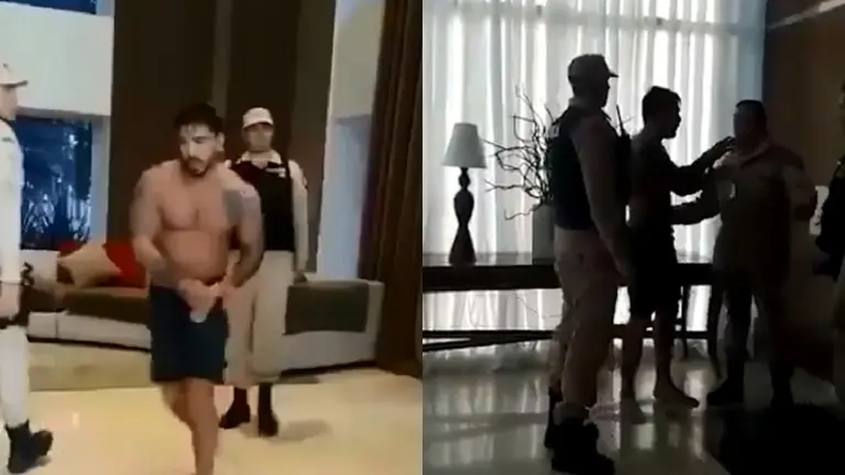 Video: la escandalosa detención del empresario acusado de intentar matar a su ex pareja