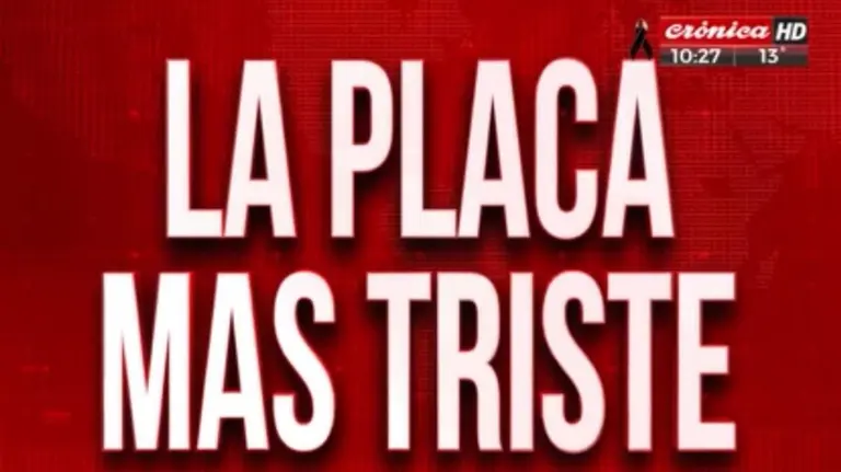 La "placa roja" más triste: así despidió Crónica TV a su creador