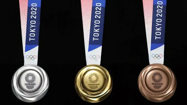 Así son las medallas hechas de basura electrónica para los Juegos Olímpicos 2020
