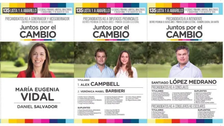 Un video viral sobre las boletas de Vidal descubrió un truco del oficialismo para "ocultar" a Macri