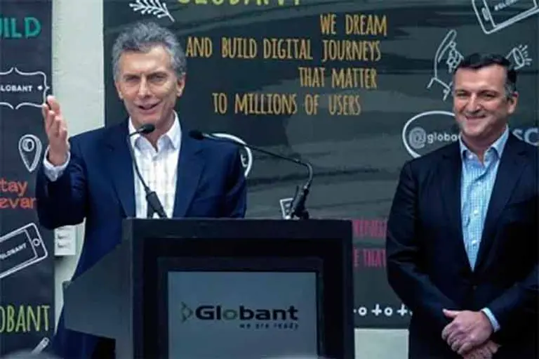 Muestra de respaldo a Macri por parte de empresarios del grupo de WhatsApp "Nuestra Voz"