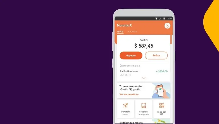 Naranja patea el tablero fintech con Naranja X: ofrece seguro gratuito para el celular y el dólar más barato