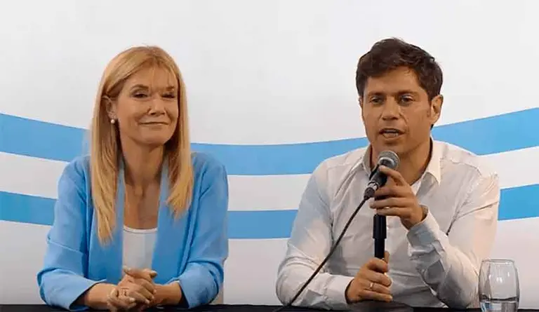 Axel Kicillof y Verónica Magario, vicegobernadora de la Provincia.