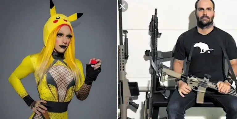 Eduardo Bolsonaro suma tensión y ahora se burla de Estanislao, el hijo de Alberto Fernández