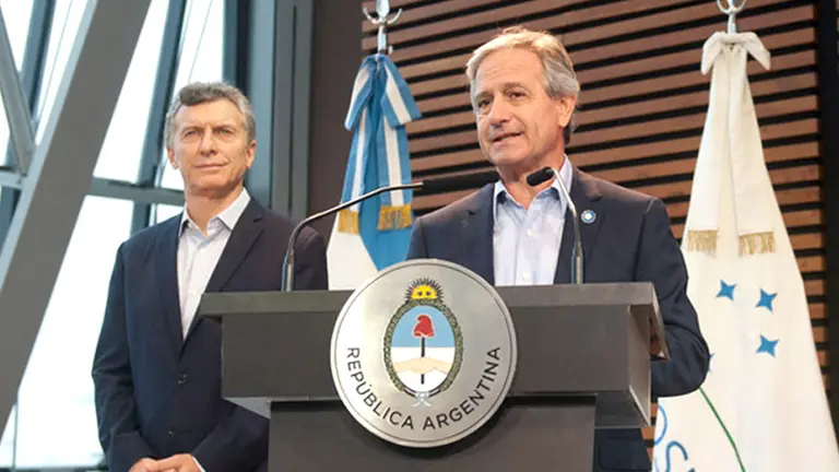 Andrés Ibarra junto al presidente Macri.
