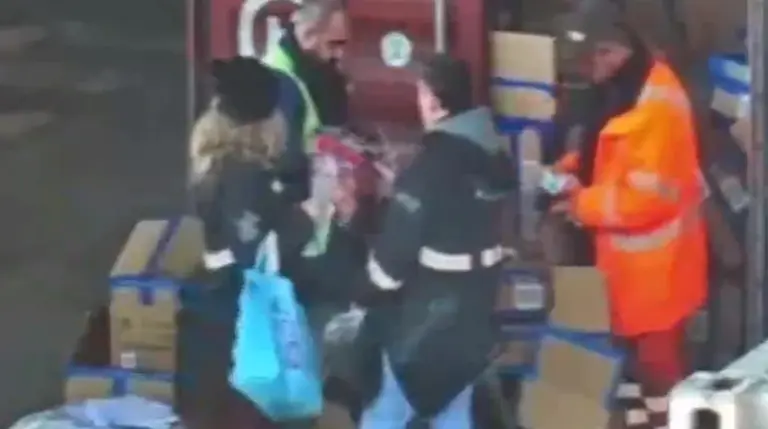 Un video reveló cómo funcionarios de la Aduana y operarios del puerto de Buenos Aires robaron mercadería de los contenedores