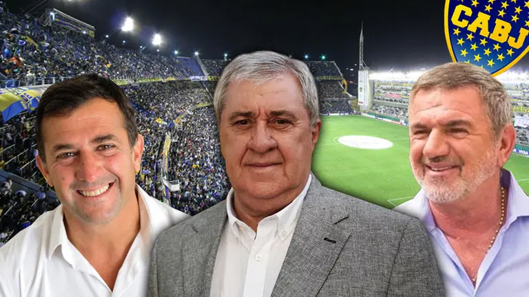 Candidatos: Christian Gribaudo, Jorge Amor Ameal y José Beraldi.