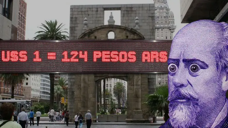 El peso argentino se desplomó en los mercados de la región: en Uruguay ya piden $124 por dólar