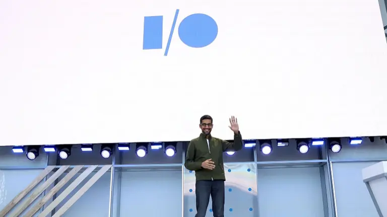 Sundar Pinchai en el Google I/O 2019