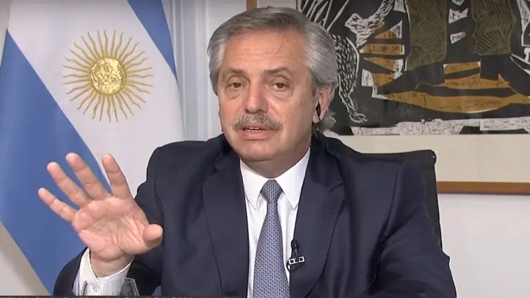 El presidente Alberto Fernández dio una entrevista en la TV Pública