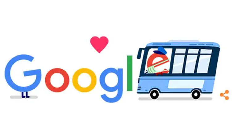 Google agradece con un doodle a los trabajadores de transporte público