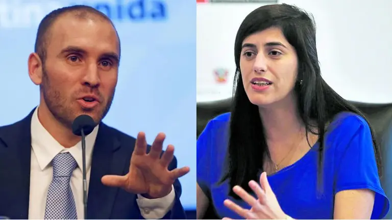 Ministros de Economía: Guzmán (Argentina) y Alva Luperdi (Perú).