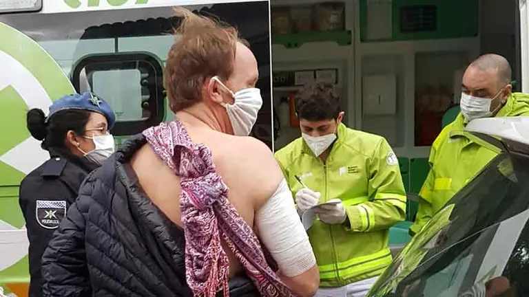 Máxima tensión en banderazo por Vicentin: un hombre fue agredido durante la manifestación en Olivos