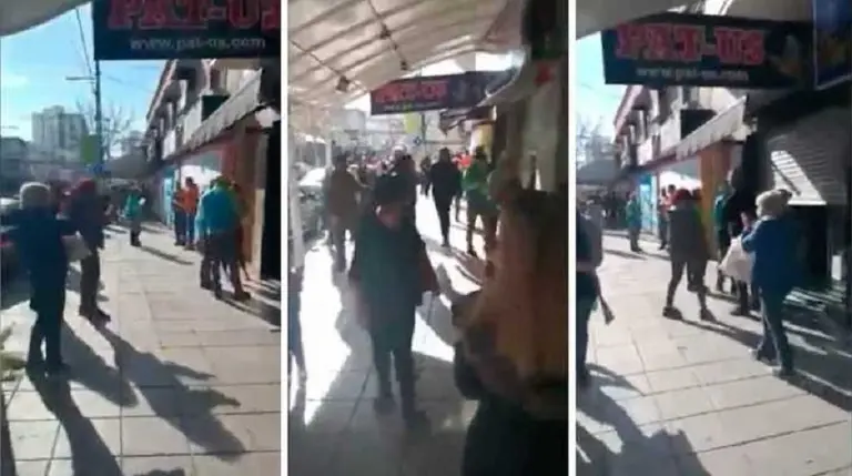 Video: Comerciantes de Wilde impidieron a inspectores que cerraran los locales