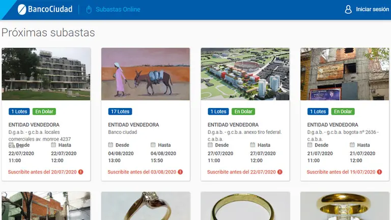 Banco Ciudad lanza subastas online de inmuebles, autos, arte y más: cómo participar