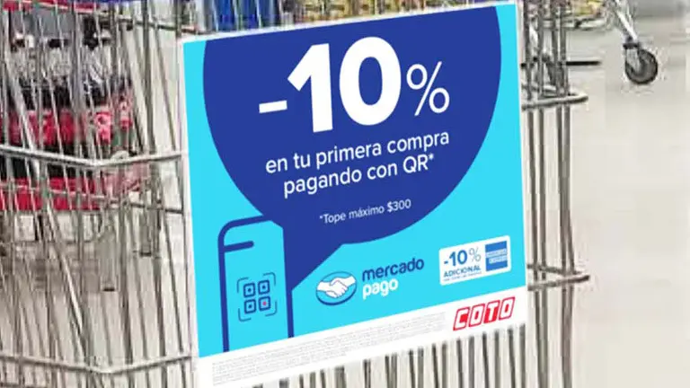 COTO ahora acepta pagos QR de Mercado Pago y brinda descuento en la primera compra