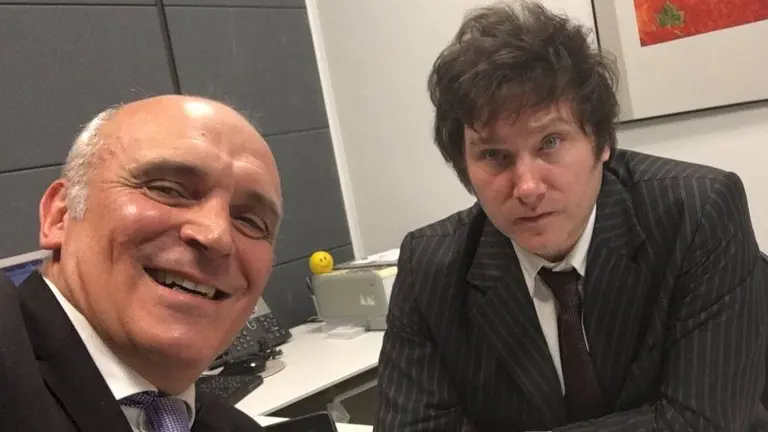 Javier Milei y José Luis Espert sorprenden cantando en un video las consignas libertarias