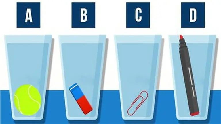 Un test que mide la inteligencia y no todos pueden resolver: ¿qué vaso tiene más agua?