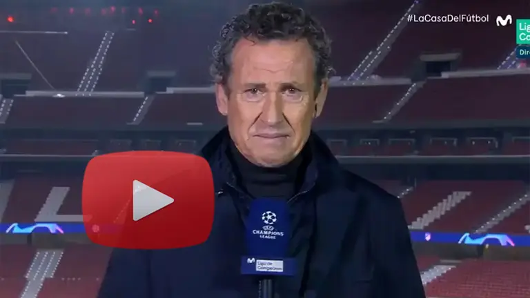 Video: Valdano se quebró durante una transmisión al hablar de Diego Maradona