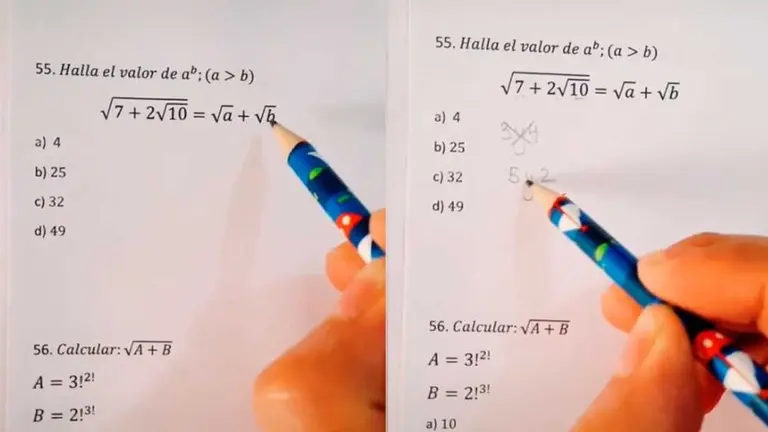 ¿Cuál es el valor de A y cuál el de B?": el video que explica cómo resolver un reto matemático solo para expertos