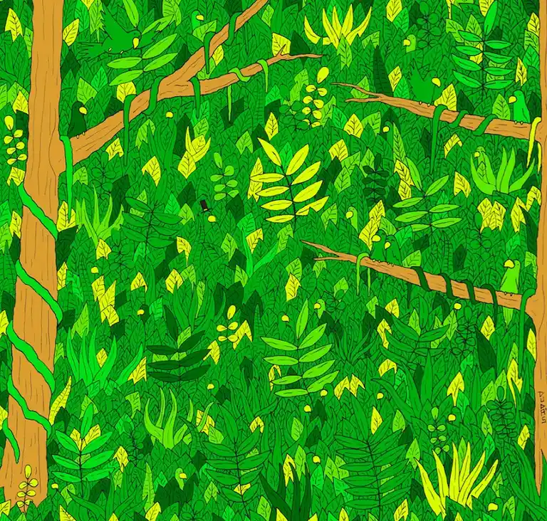 Desafío visual: encontrá la serpiente escondida en la selva