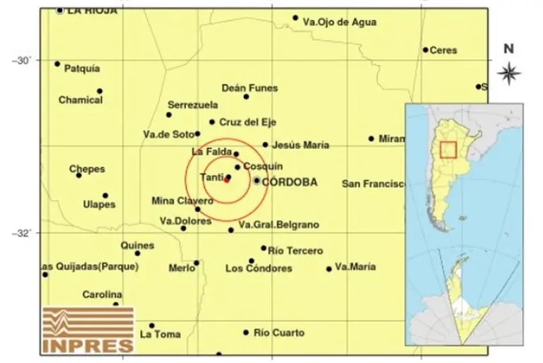 Tembló Córdoba: un sismo de 4,4° tuvo como epicentro la zona de Tanti