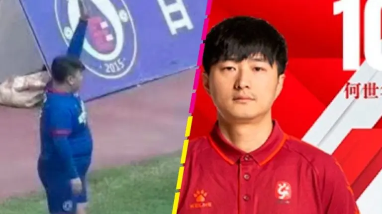 Video: el hijo de un millonario chino que juega en un club porque su padre es el dueño
