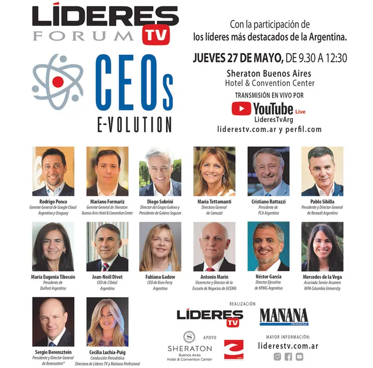 Llega Líderes TV Forum "CEOS E-VOLUTION": conocé la agenda y cómo asistir por streaming