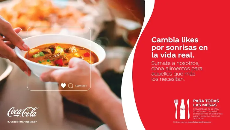 Coca-Cola de Argentina y la ONG Caminos Solidarios, se unen para llevar comida a quienes más lo necesitan