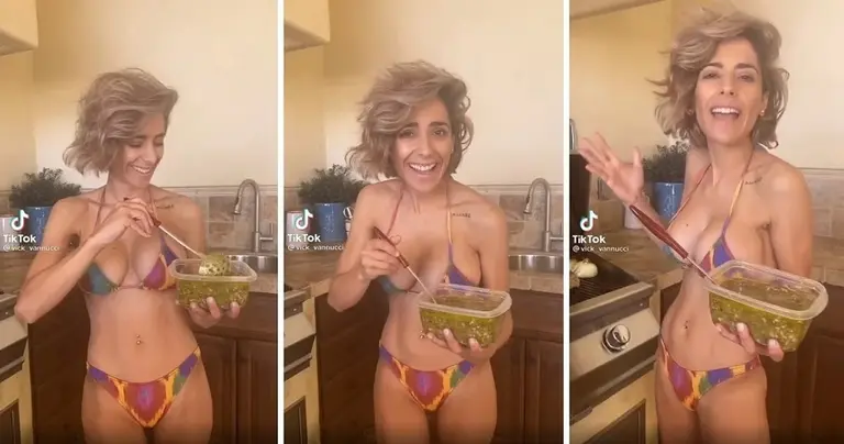 La nueva vida de Victoria Vannucci: se viralizó un video hablando en inglés y asando chorizos