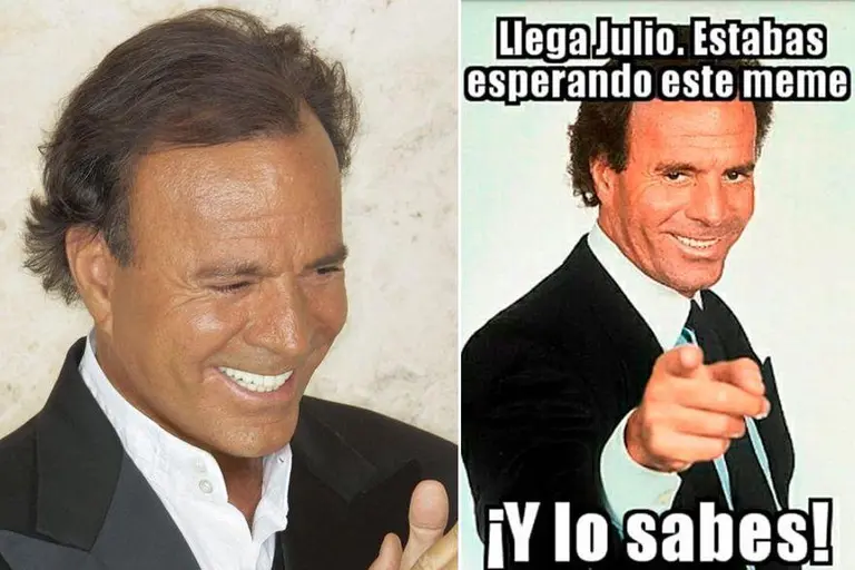 Llegó julio y estallaron las redes con los memes de Julio Iglesias: los mejores