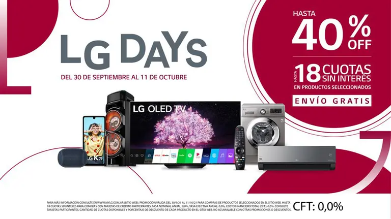 Llega la segunda edición de #LGDays del año: descuentos y beneficios imperdibles