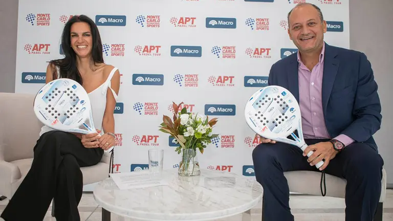Gabriela Vaca Guzmán y Fabrice Pastor anunciaron el Master APT Padel Tour 2022.