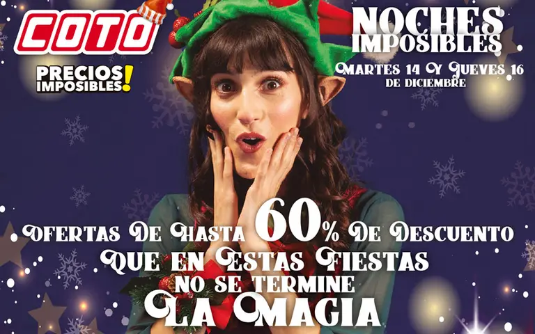 Se vienen las "Noches Imposibles" en COTO