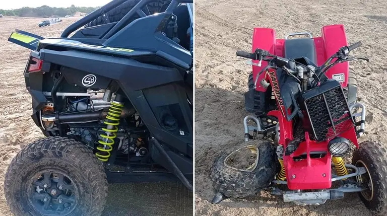Pinamar: un joven murió en un cuatriciclo al chocar con un UTV y el que lo manejaba está grave