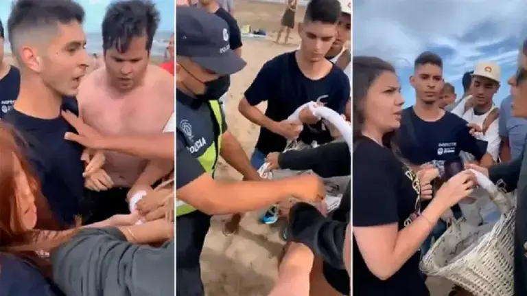 VIDEO| Turistas impidieron que la Policía le quite los churros a un vendedor ambulante