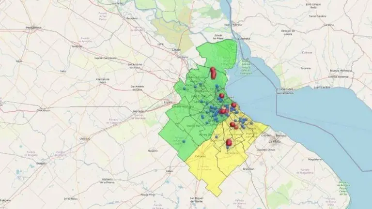 El nuevo mapa de los cortes de luz: otra vez hay miles de usuarios sin servicio
