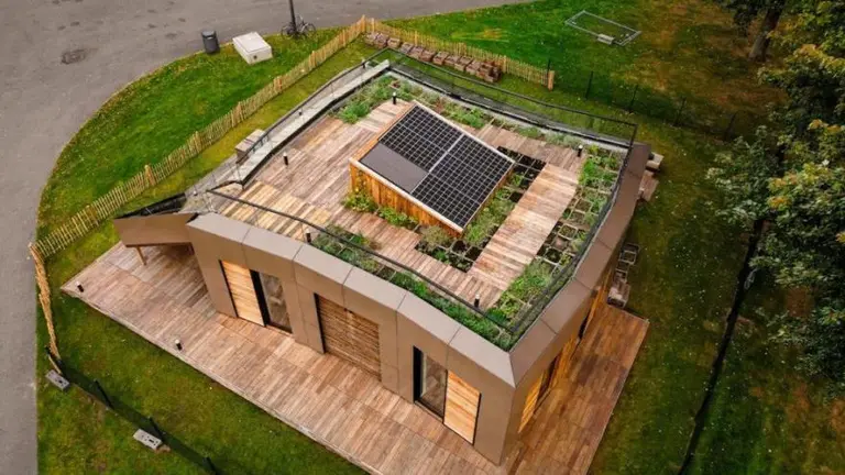 En imágenes: así es una casa modular de "energía cero" que promueve un estilo de vida sostenible