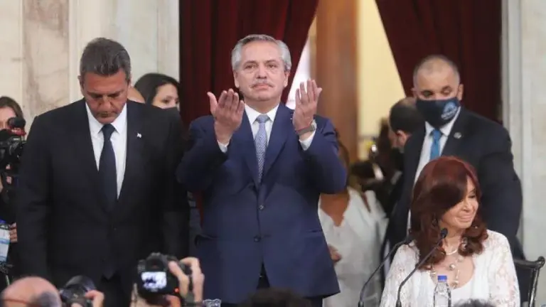 Alberto Fernández junto a Cristina Kirchner